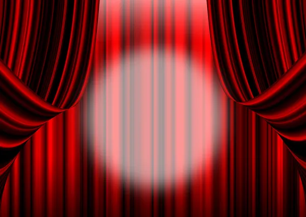 Red curtain fade to dark — Stock Photo, Image