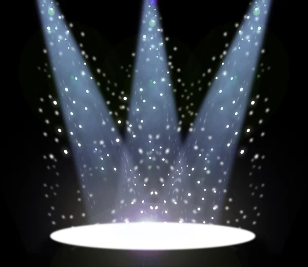 Sahne alanı üzerinde spotlight