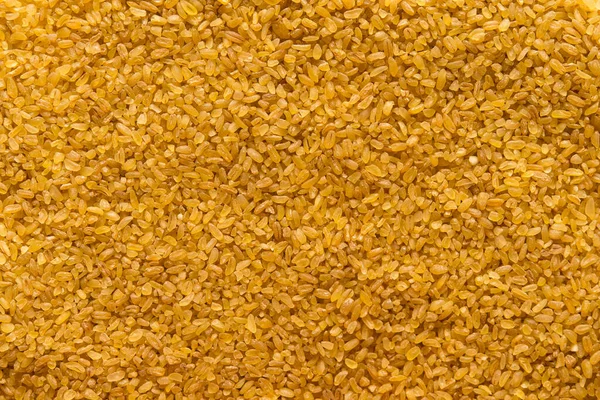 Bulgur Cooked Dried Wheat Groats Food Background — Stock Photo, Image