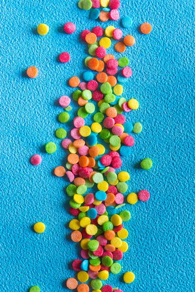 Tło Kolorowych Cukierków Tęczowe Polewy Polewania Lodów Ciast — Zdjęcie stockowe