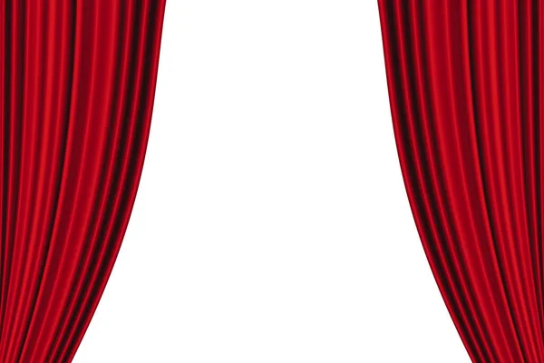 Theatrical red dramatic curtains, theatrical classical drapery. Circus and cinema, illustration