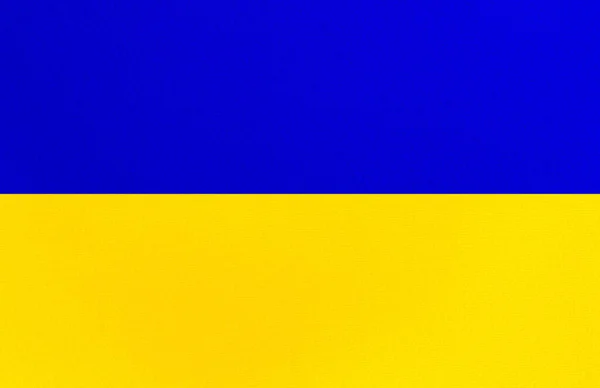 Ukrainas Flagga Gul Och Blå Stoppa Kriget Förenade Kungariket — Stockfoto