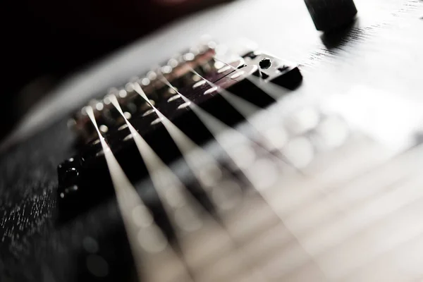 Close Guitar Blurred Focus — Stock Photo, Image