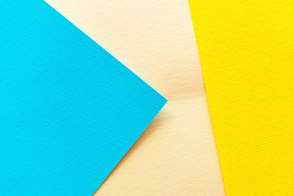 Abstraktes Papier Bunter Hintergrund Gelb Blau Und Beige Kreatives Design — Stockfoto