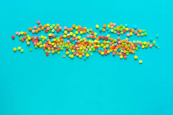 Fundalul Bomboanelor Colorate Curcubeu Topping Pentru Topping Înghețată Prăjituri Fundal — Fotografie, imagine de stoc