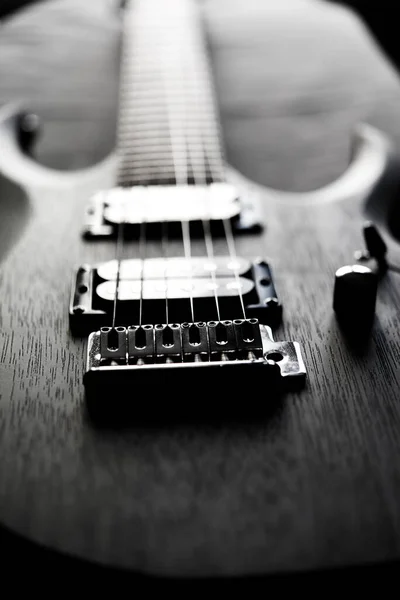 Electric Guitar Body Neck Detail — Stock Photo, Image