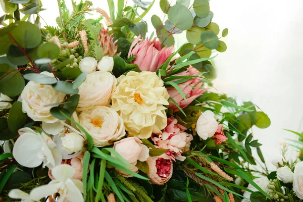 Beautiful Bouquet Flowers Background — Stock Photo, Image