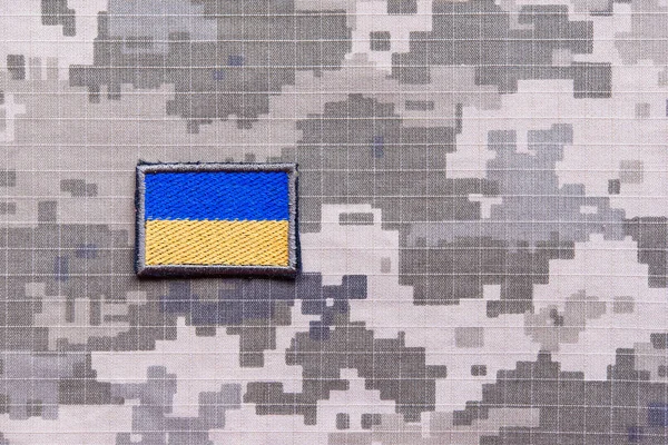 Київ Україна Військова Уніформа Національний Прапор — стокове фото
