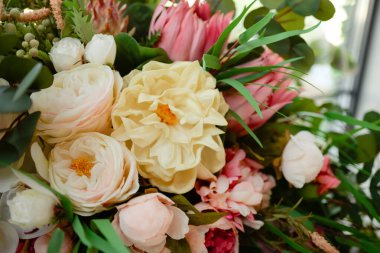 Arka plan için güzel bir buket çiçek.