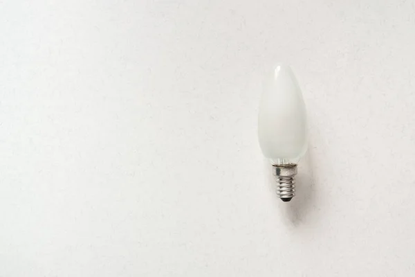 Light Bulb Gray Background — Stock Photo, Image