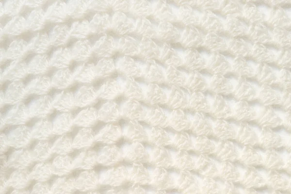 White Knitted Texture Woolen Wool — ストック写真