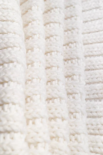 White Knitted Texture Woolen Wool — Stock fotografie