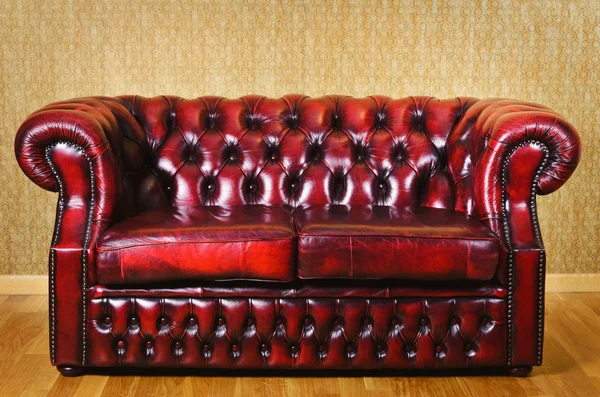 Skórzana sofa — Zdjęcie stockowe