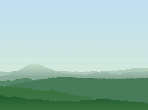 Paisaje montañoso abstracto — Vector de stock