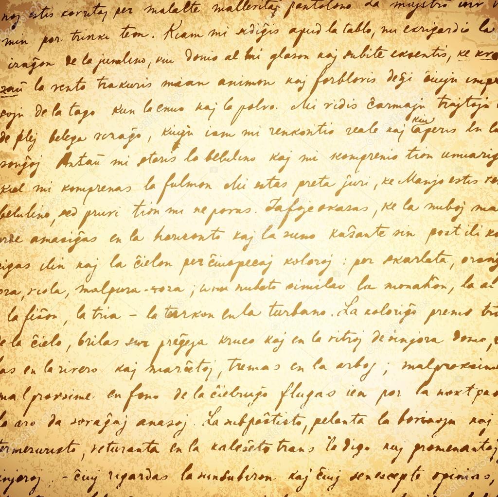 Old Letter (18 Century) Vintage Grunge Background