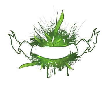 yaprak yeşil şerit tasarımı