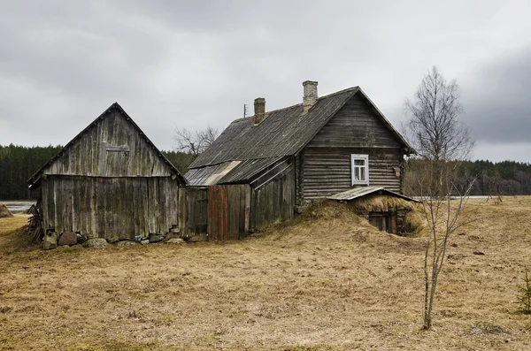 Drewniany dom — Zdjęcie stockowe