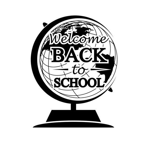 Globe Ritorno a scuola — Vettoriale Stock