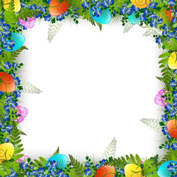 Easter Frame — Stock Vector