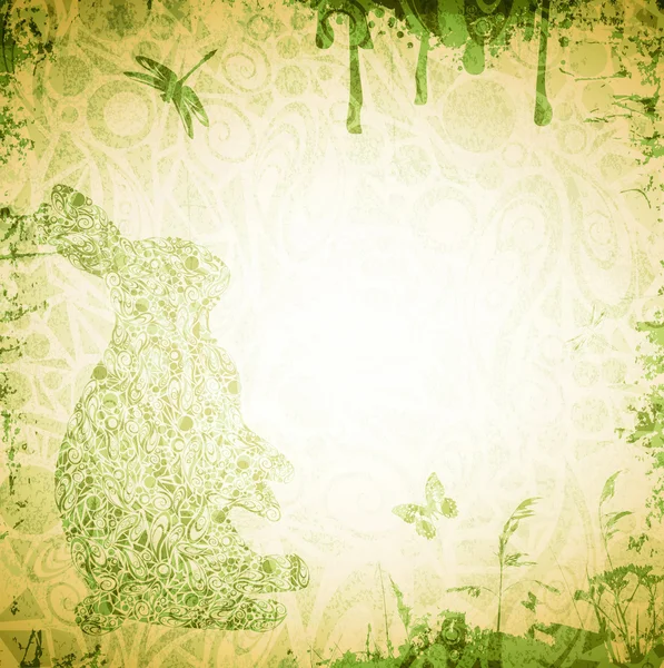 Pâques fond grunge — Image vectorielle