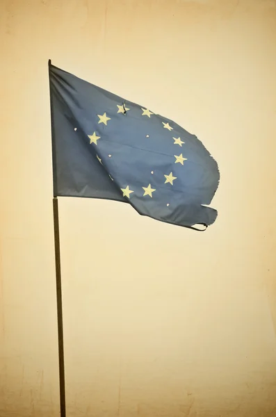 Σημαία της Ευρωπαϊκής Ένωσης — Φωτογραφία Αρχείου