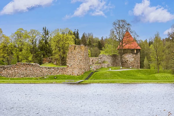 Livonian Order Castle Schloss Marienburg Ruins Aluksne — Stock Photo, Image