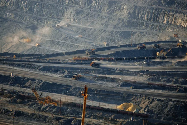 Mina Céu Aberto Fábrica Mineração Processamento — Fotografia de Stock