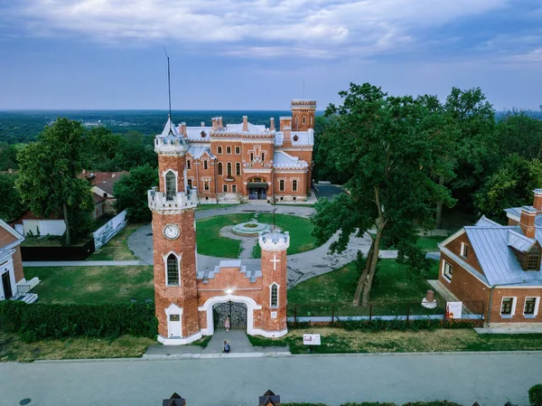 Zamek Księżniczki Oldenburga Ramon Voronezh Region Federacja Rosyjska Widok Lotniczy — Zdjęcie stockowe