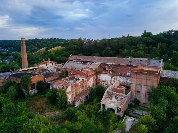 Arruinada Fábrica Azúcar Abandonada Ramón Vista Aérea — Foto de Stock