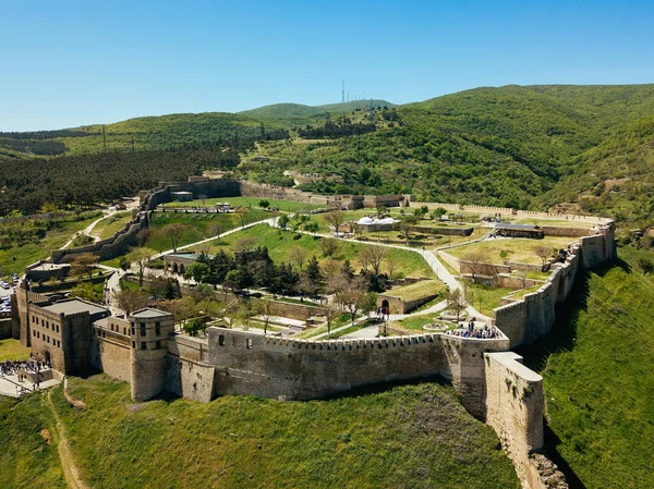 Derbent, Dağıstan 'daki Naryn-Kala kalesi, hava manzaralı..