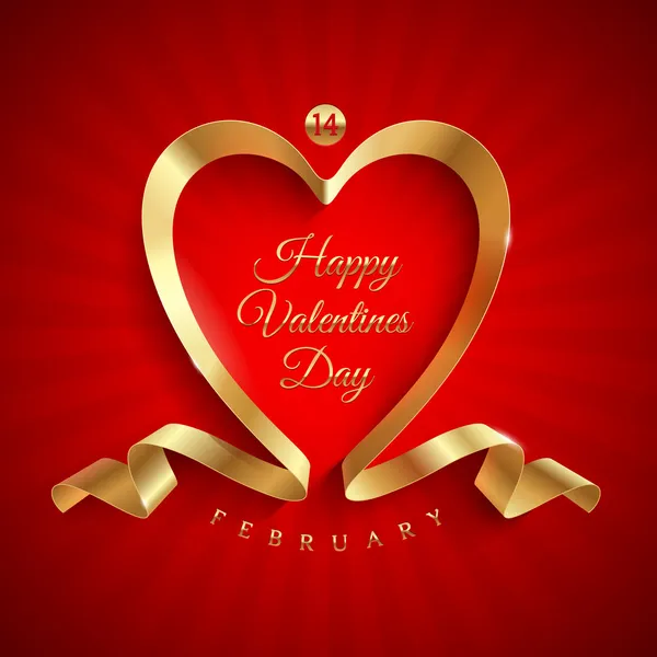 Поздравление на День Святого Валентина — стоковый вектор