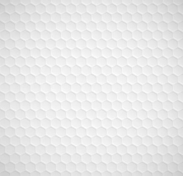 Vector hexagons seamless white background — Stock Vector
