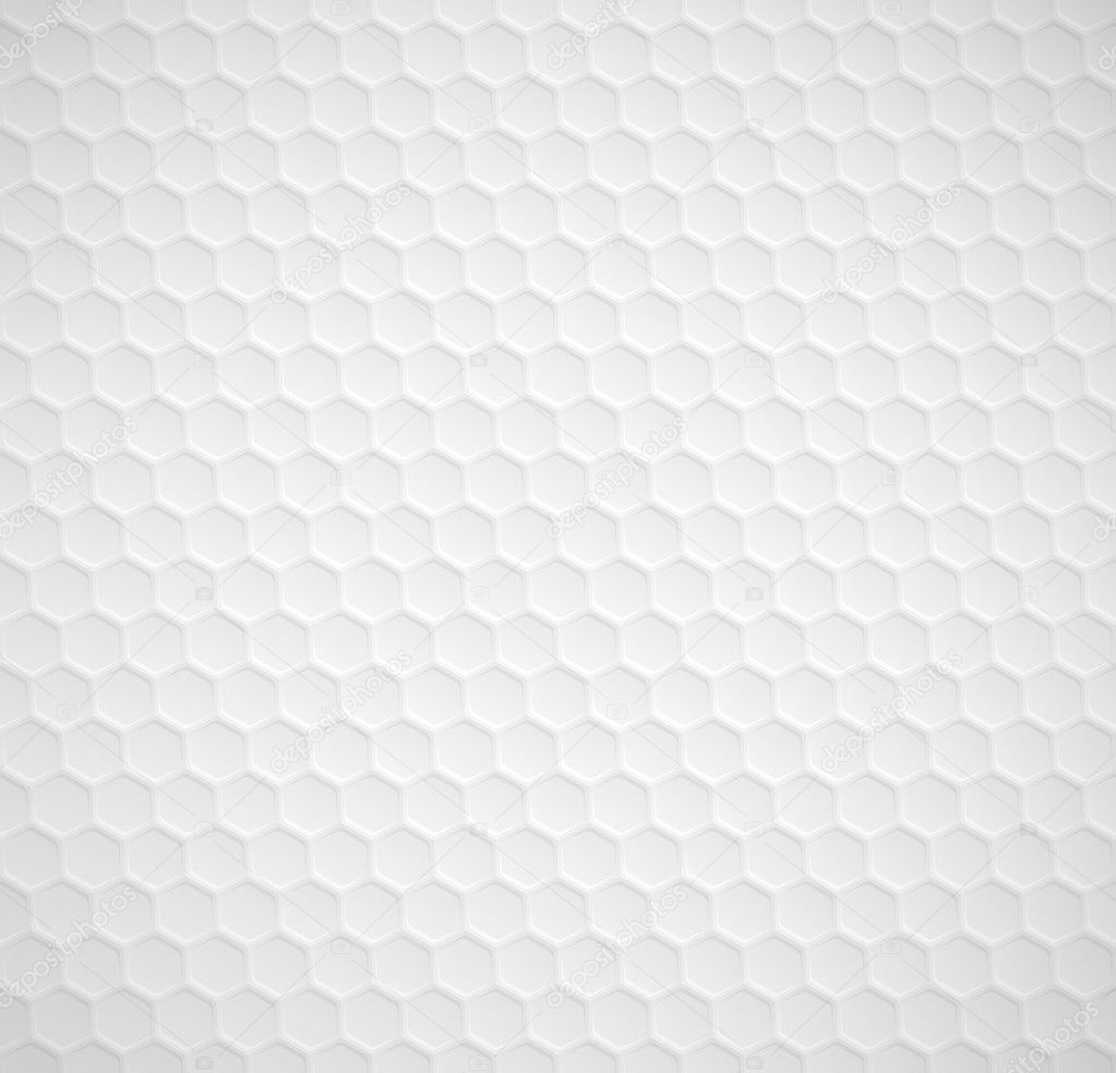 Vector hexagons seamless white background