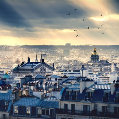 paris Montmartre alınan cityscape