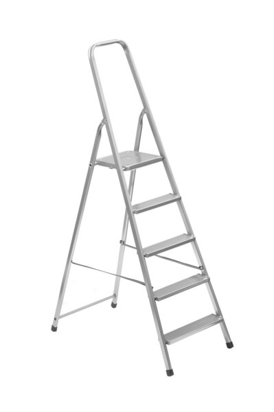 Metal ladder isolated