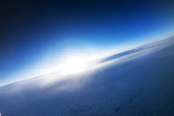 Nahaufnahmen aus dem Weltraum - 20km über der Erde - echtes Foto — Stockfoto