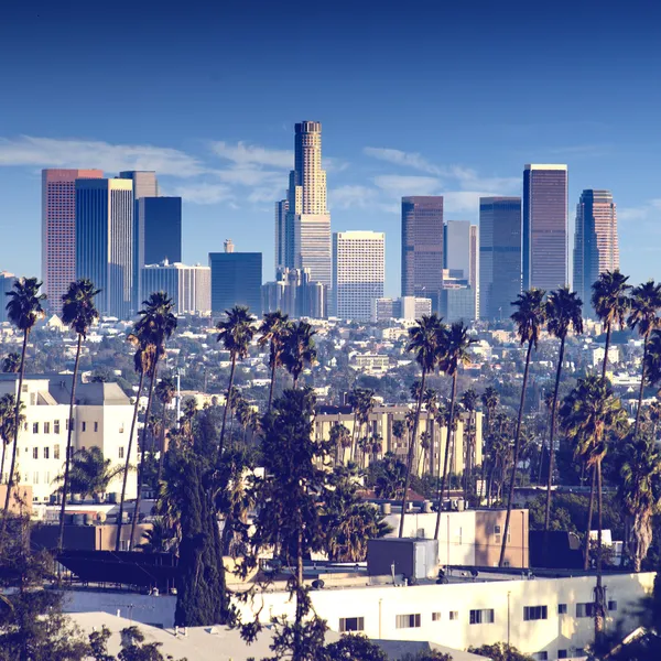 Los angeles - skyline della città california — Foto Stock