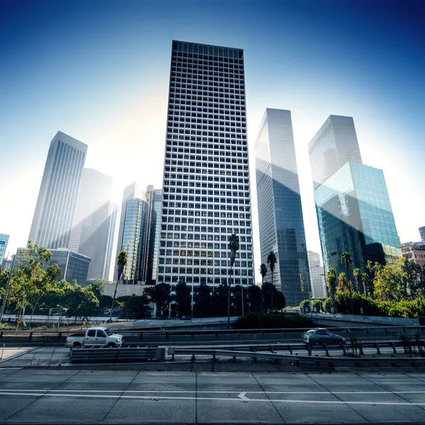 Los Angeles centro da cidade de dia — Fotografia de Stock