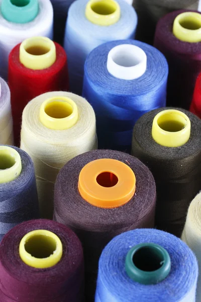 Sewing threads multicolored background — Stock Photo, Image