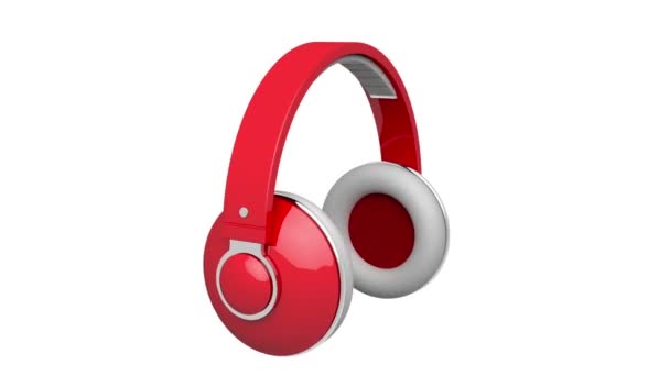 红色 dj 耳机 — 图库视频影像