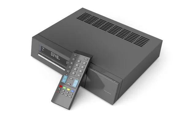 Digital receiver with remote control — Stock Photo, Image