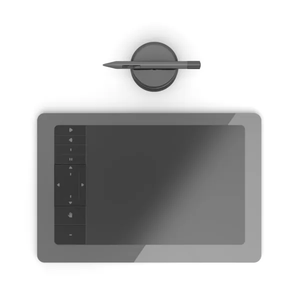 Zwarte grafisch tablet — Stockfoto