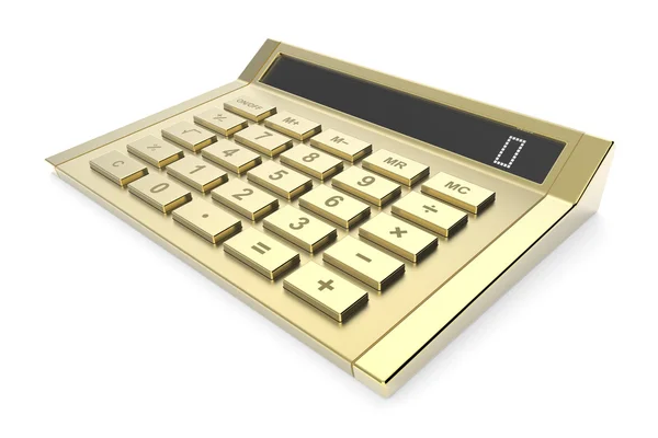 Calcolatrice d'oro — Foto Stock