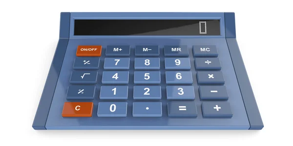 Blå calculator — Stockfoto