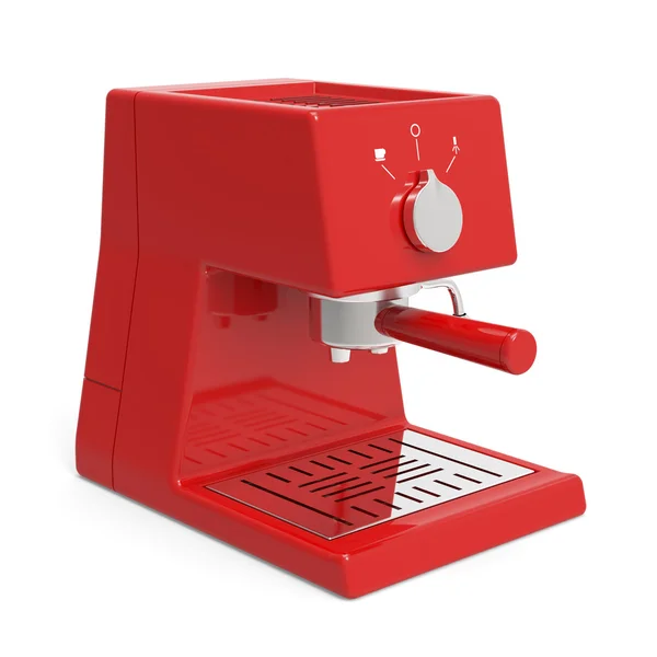 Red espresso machine — Stock Photo, Image