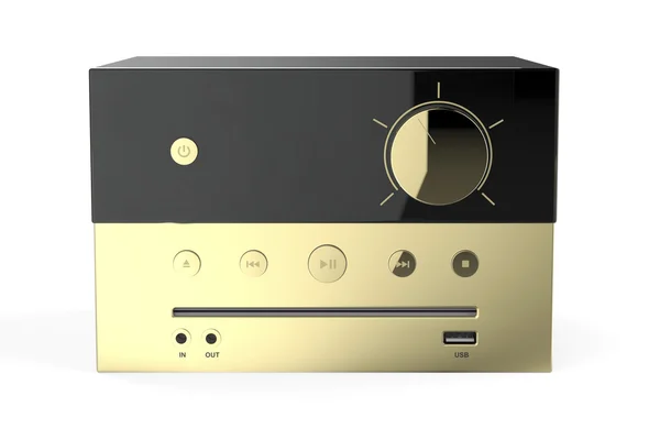 Golden audio system — Stock Photo, Image