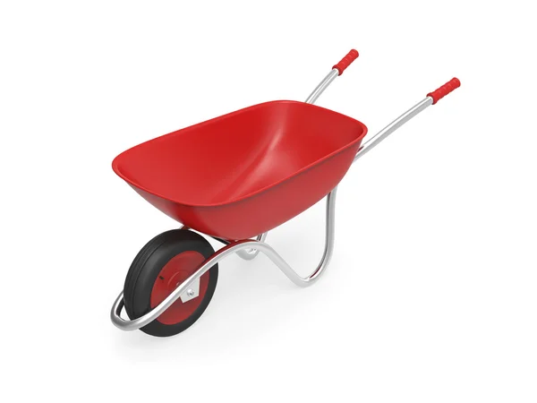 Red wheelbarrow — Stock Photo, Image