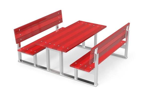 Benches and table — Stock Photo, Image