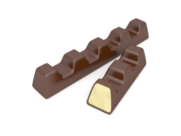 Barras de chocolate con leche —  Fotos de Stock