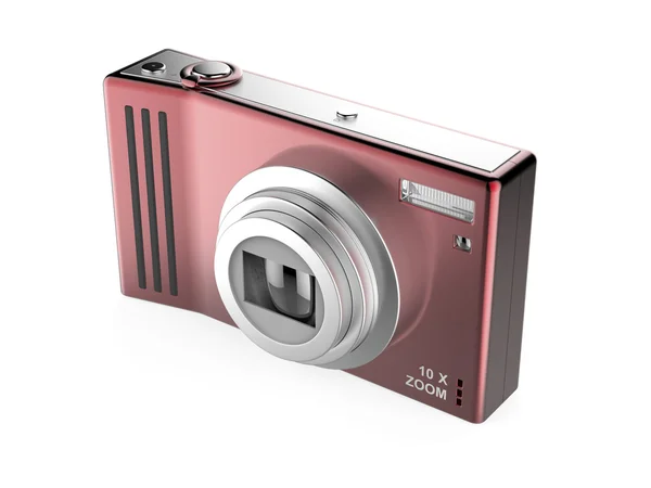 Red digital photo camera — Stock Photo, Image